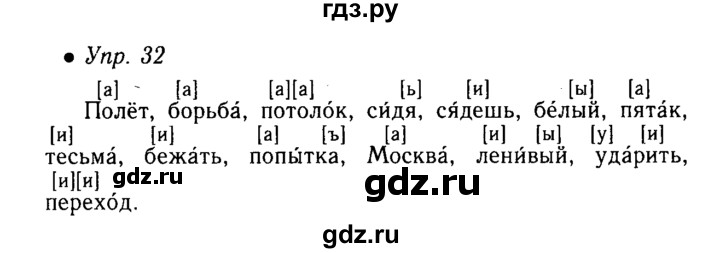 ГДЗ по русскому языку 5 класс  Львова   упражнение - 32, Решебник №1