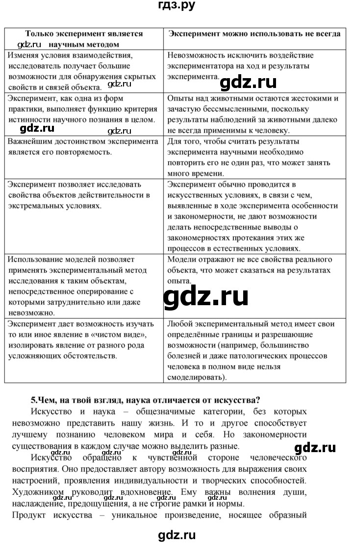 ГДЗ по биологии 5 класс Ловягин   параграф - § 6, Решебник №1
