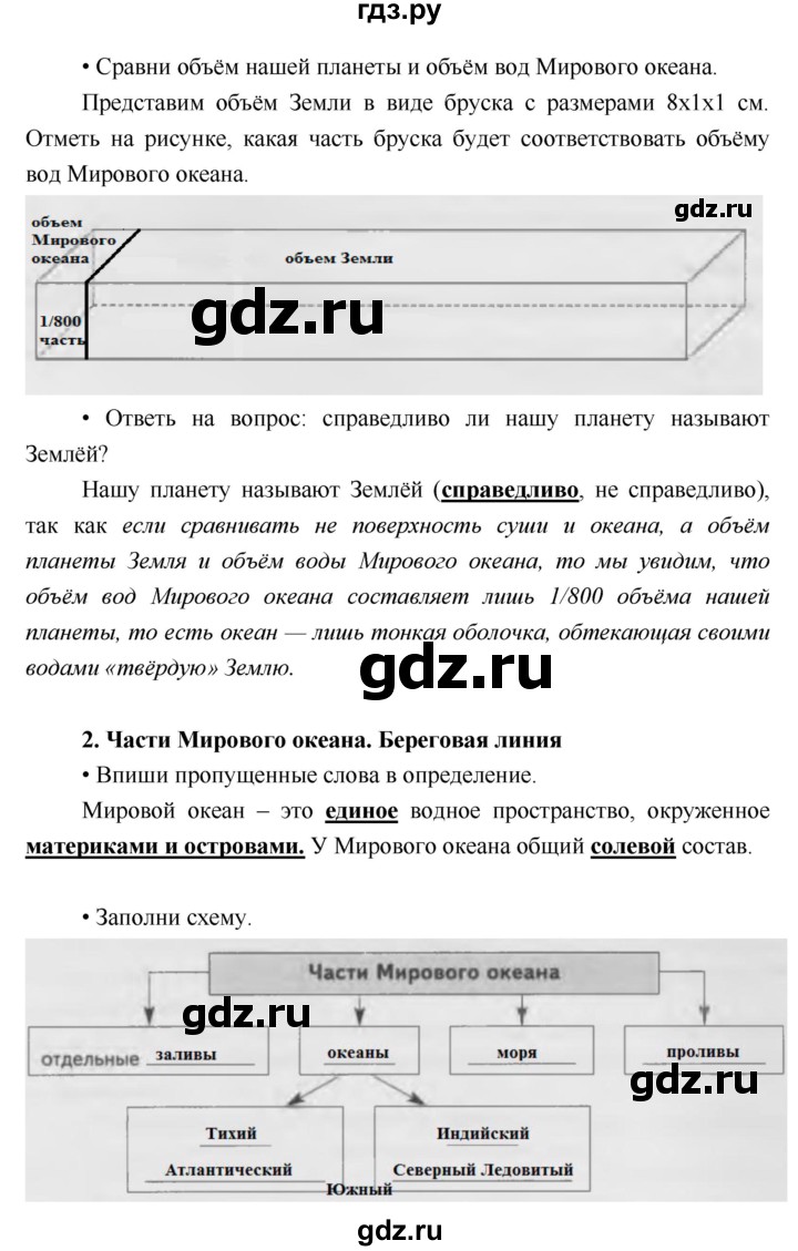 ГДЗ по географии 5 класс Летягин Дневник географа-следопыта  урок - 22, Решебник №1