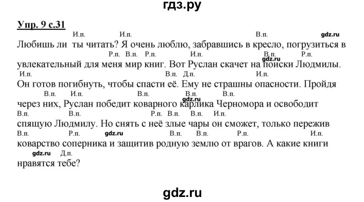 ГДЗ по русскому языку 4 класс Желтовская рабочая тетрадь  тетрадь №2. страница - 31, Решебник №1