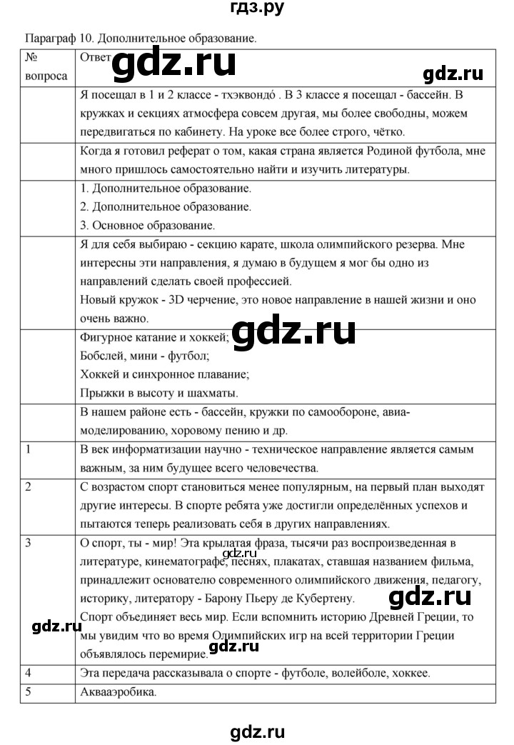 ГДЗ по обществознанию 5 класс Соболева   параграф - 10, Решебник