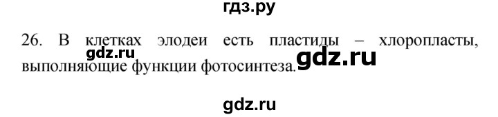 ГДЗ по биологии 5 класс Пасечник рабочая тетрадь Бактерии, грибы, растения  номер - 26, Решебник №1