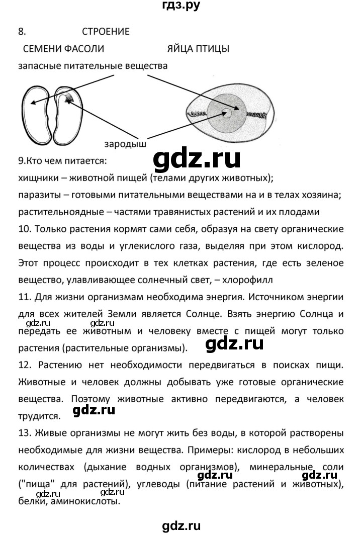 ГДЗ по биологии 5‐6 класс Сухова рабочая тетрадь  параграф - 28, Решебник №1