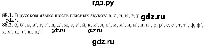 ГДЗ по русскому языку 5 класс Львов рабочая тетрадь (Разумовская)  упражнение - 88, Решебник